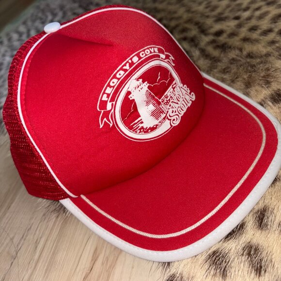 Vintage Red and White Nova Scotia Trucker Hat - Picture 2 of 6